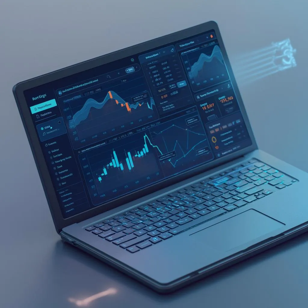 Interface utilisateur de plateforme IA financière